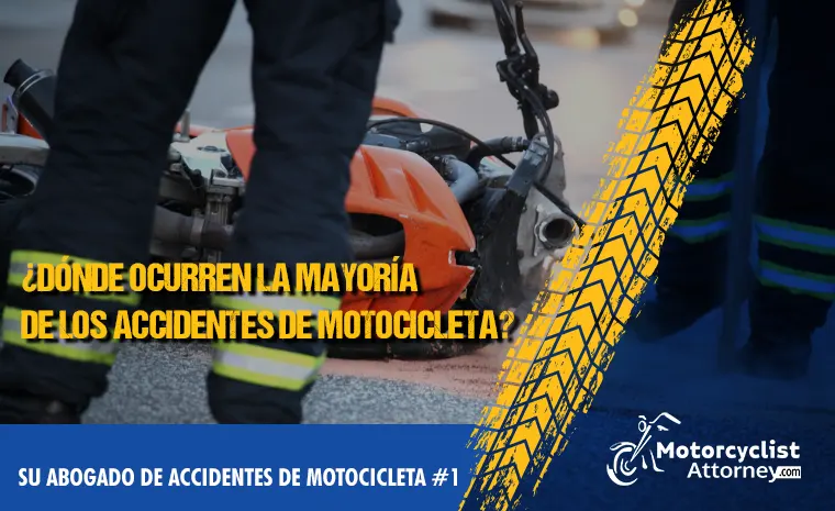 Dónde ocurren la mayoría de los accidentes de motocicleta
