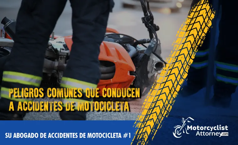 peligros que conducen a accidentes de motocicleta