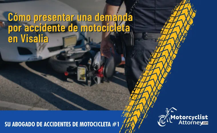 demanda de accidente de motocicleta en Visalia 