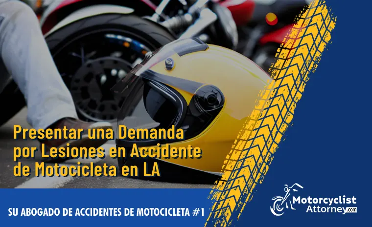 presentar una demanda por lesiones en accidente de motocicleta