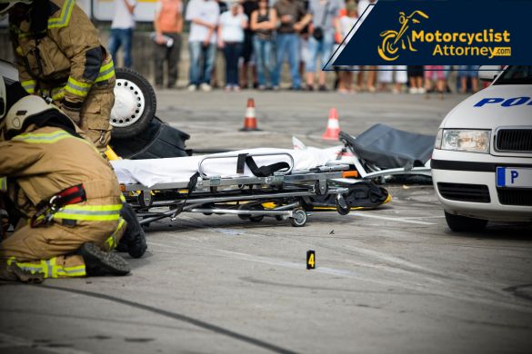accidente de motocicleta en Manteca