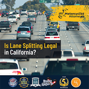 is lane splitting legal in california