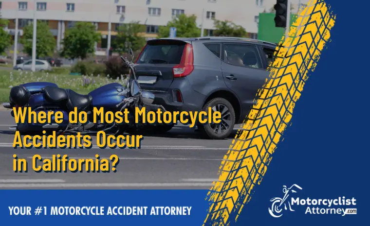 where do most motorcycle accidents occur