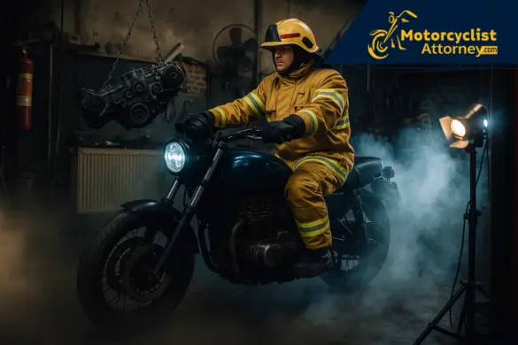 Image of a motorcyclist